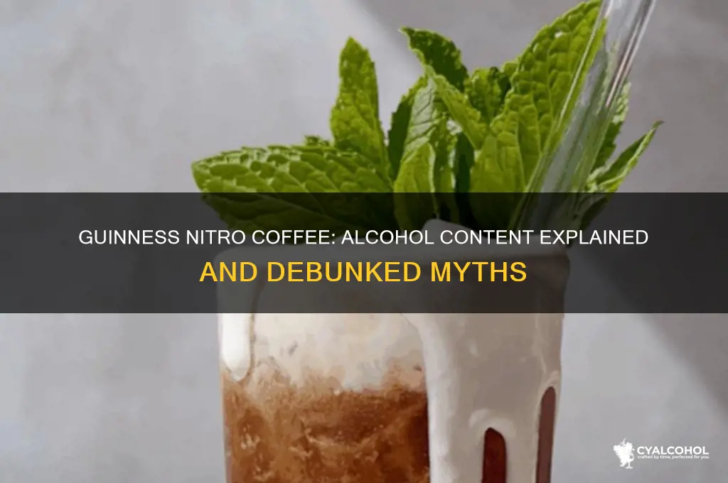 does guinness nitro coffee have alcohol