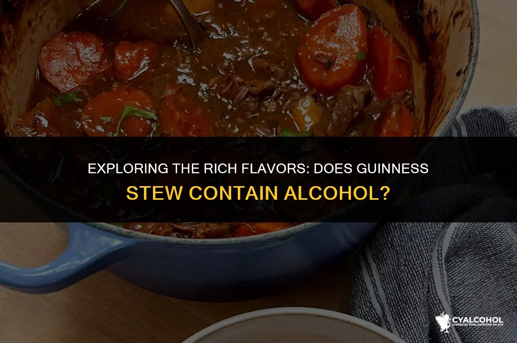 does guinness stew have alcohol