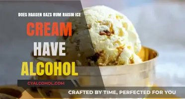 Haagen-Dazs Rum Raisin: Alcohol-Free Ice Cream