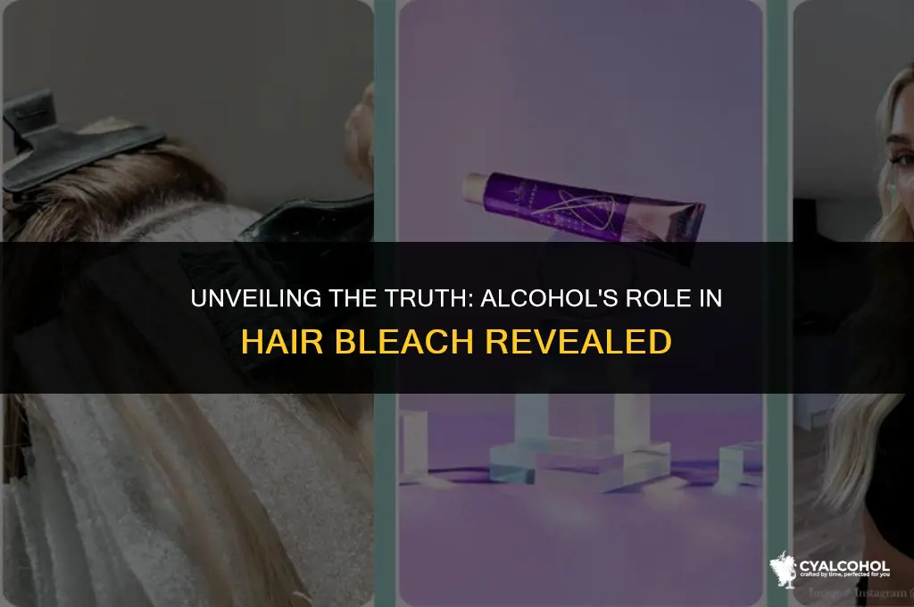 does hair bleach have alcohol