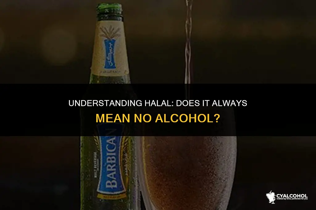 does halal mean no alcohol