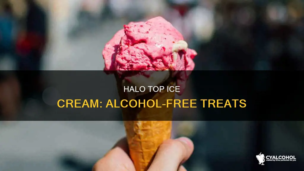 does halo top ice cream have alcohol in it