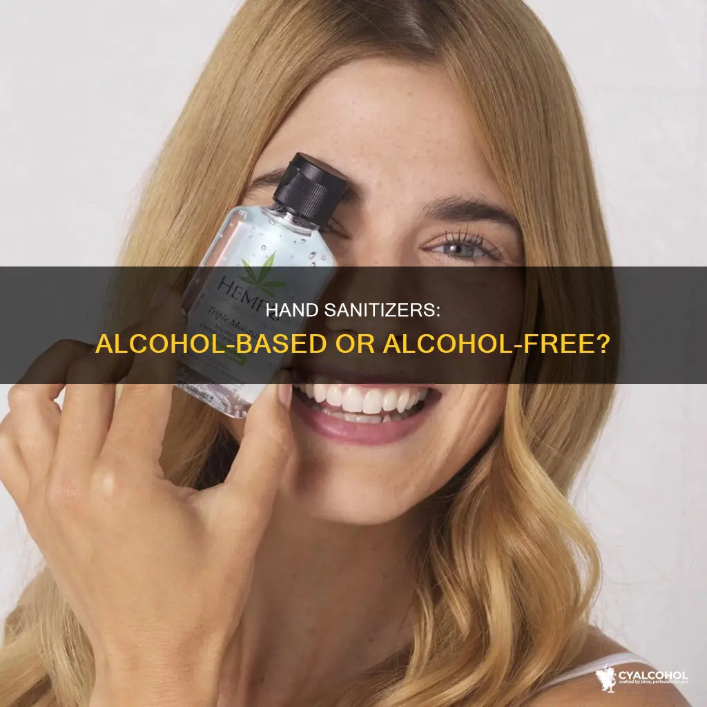 does hand sanitizer have to have alcohol in it
