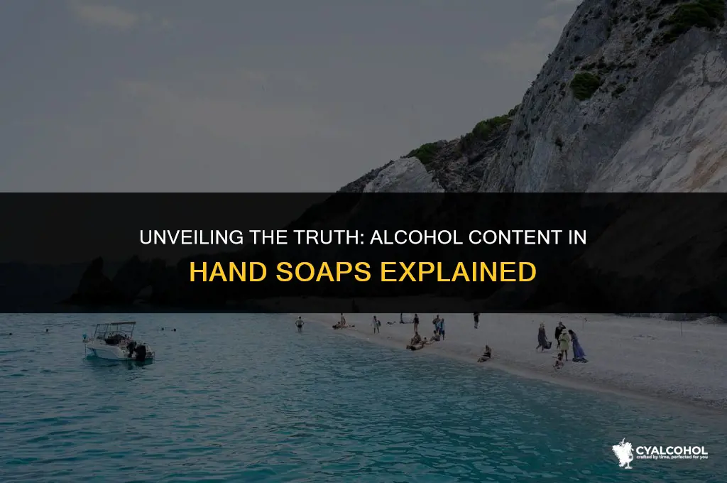 does hand soap have alcohol