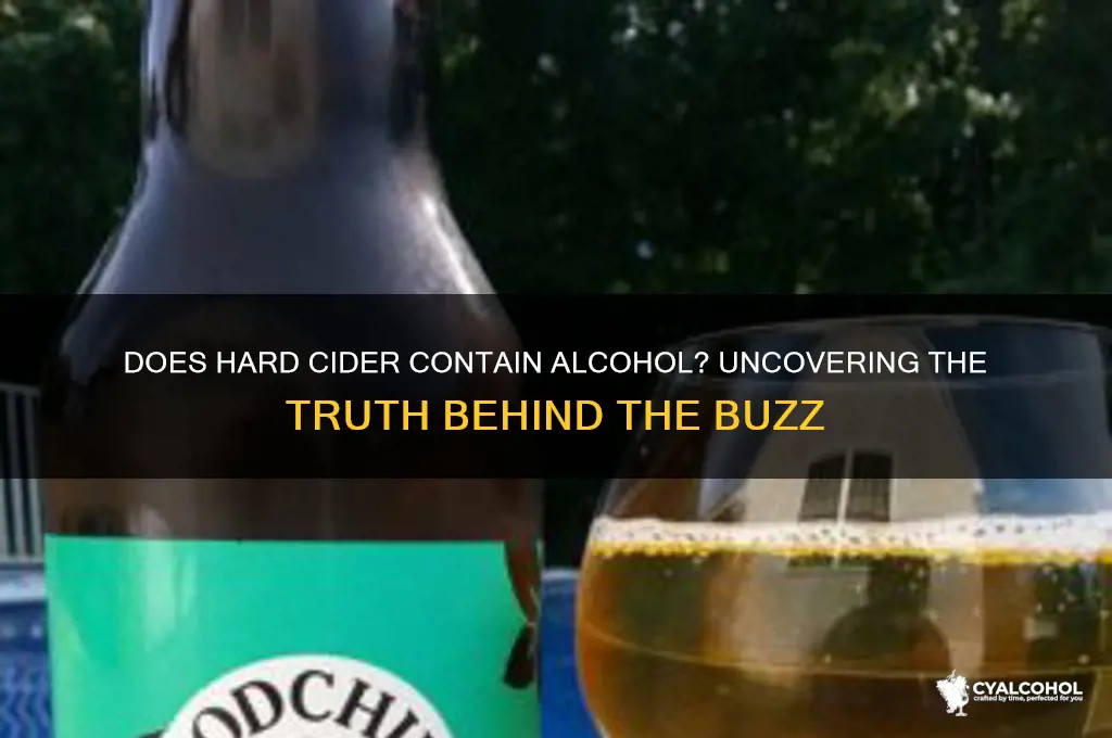 does hard cider have alcohol