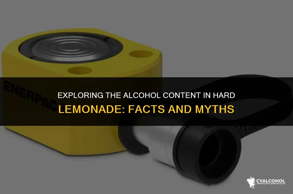 does hard lemonade have alcohol