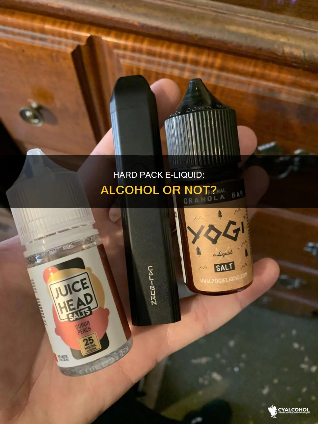 does hard pack e liquid have alcohol in it