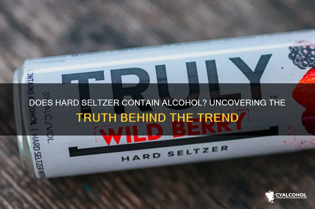 does hard seltzer have alcohol