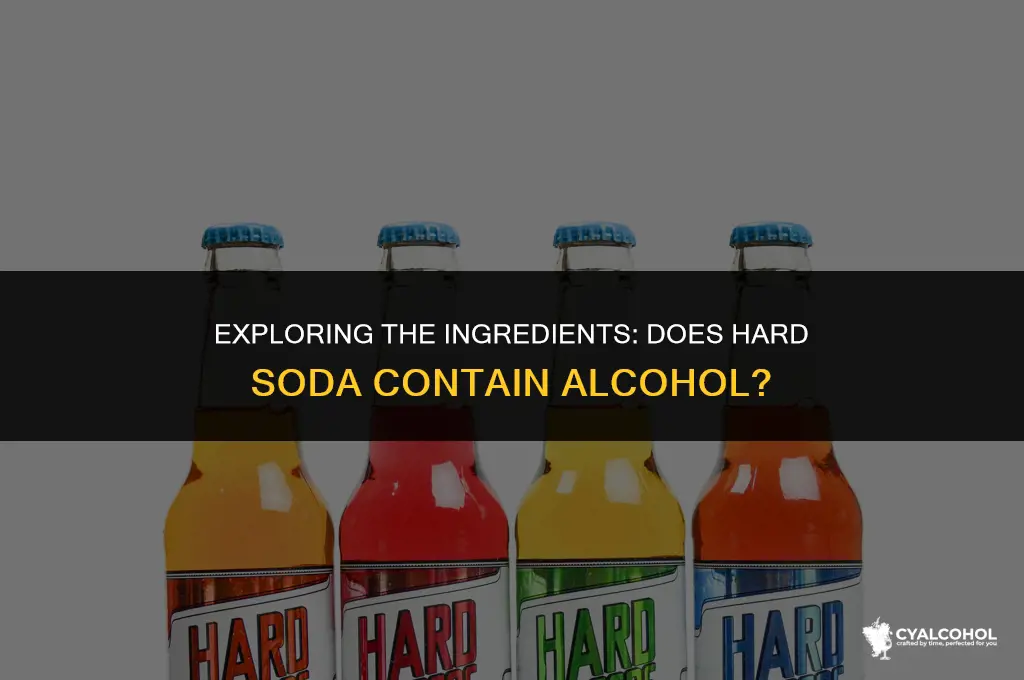 does hard soda have alcohol