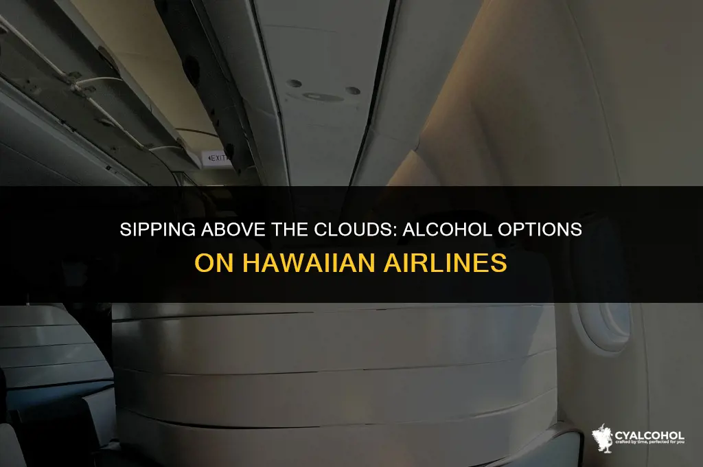does hawaiian airlines have alcohol