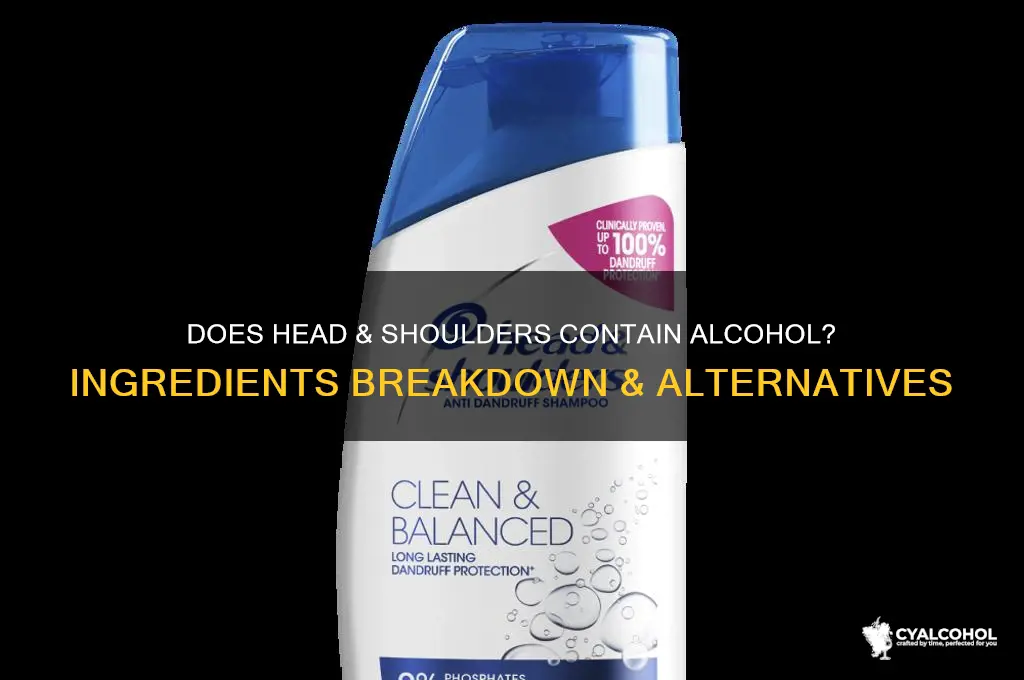 does head and shoulders have alcohol in it