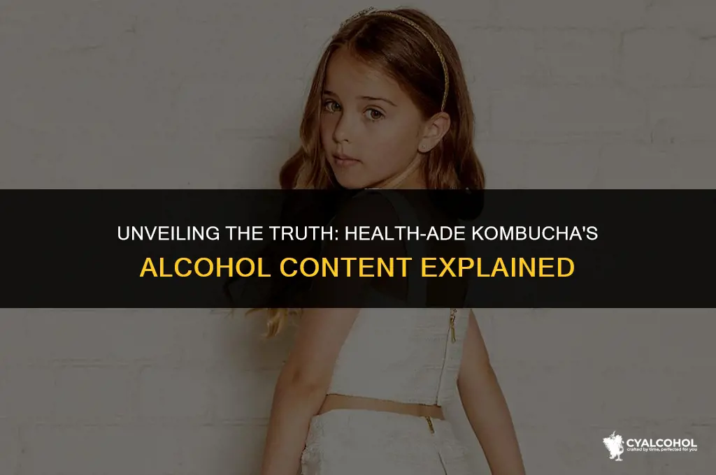 does healthade kombucha have alcohol