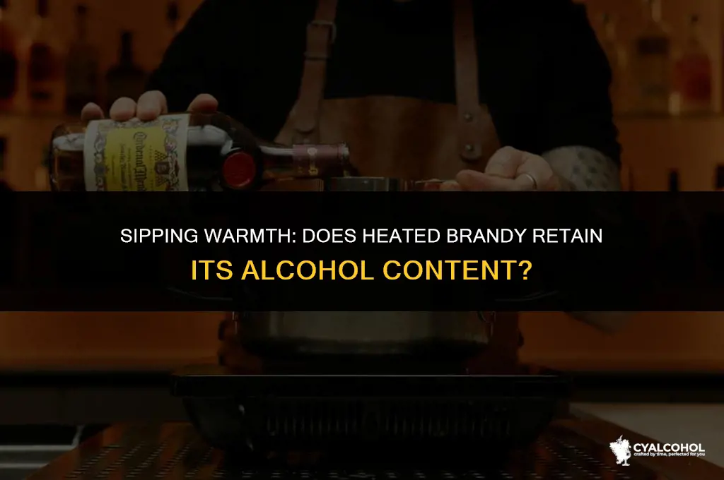 does heated brandy have alcohol