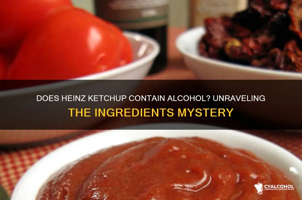 does heilzman ketchup alcohol