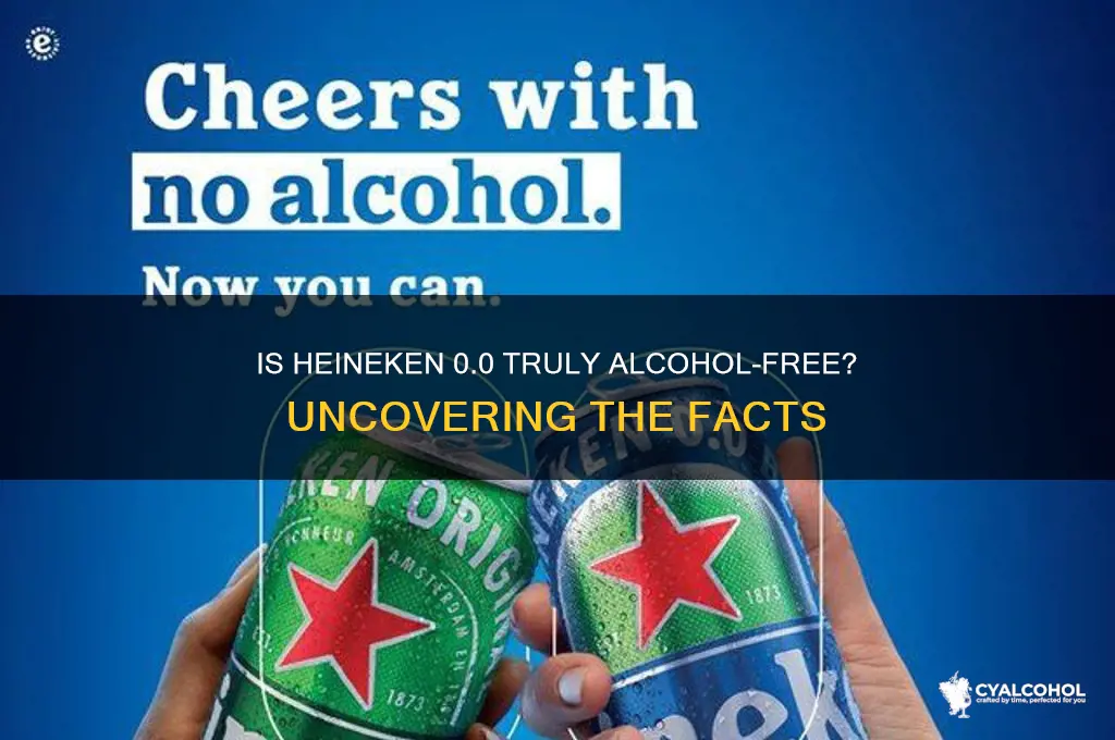 does heineken 00 have any alcohol in it