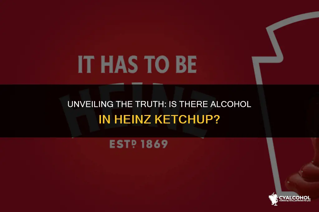 does heinz ketchup have alcohol