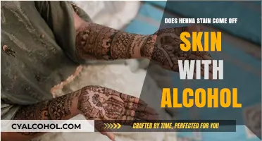 Removing Henna Stains: Does Alcohol Effectively Clean Skin?