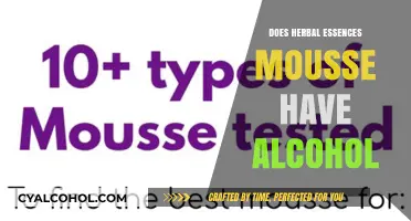 Does Herbal Essences Mousse Contain Alcohol? A Detailed Analysis