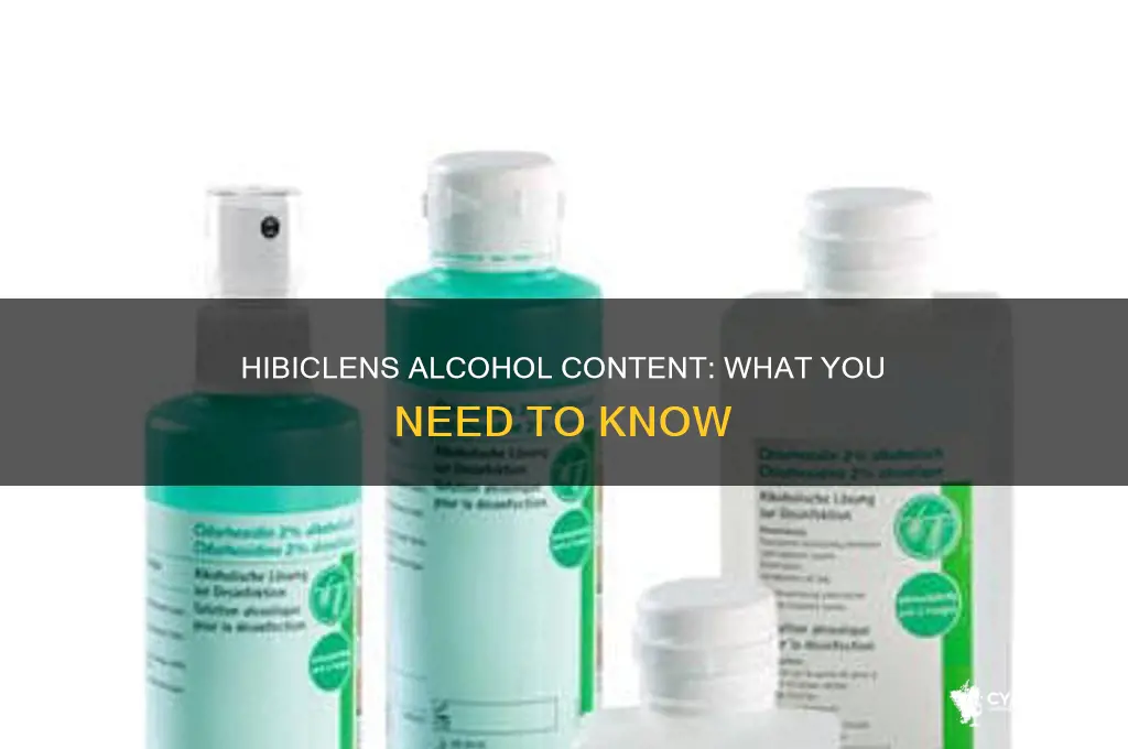does hibiclens have alcohol in it