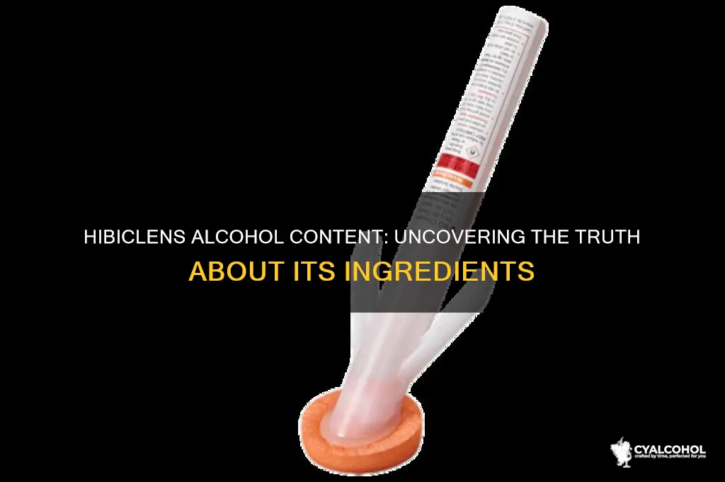 does hibiclens have alcohol