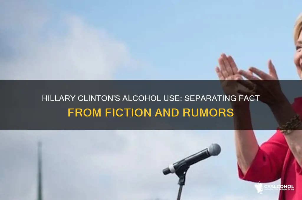 does hillary have alcoholism