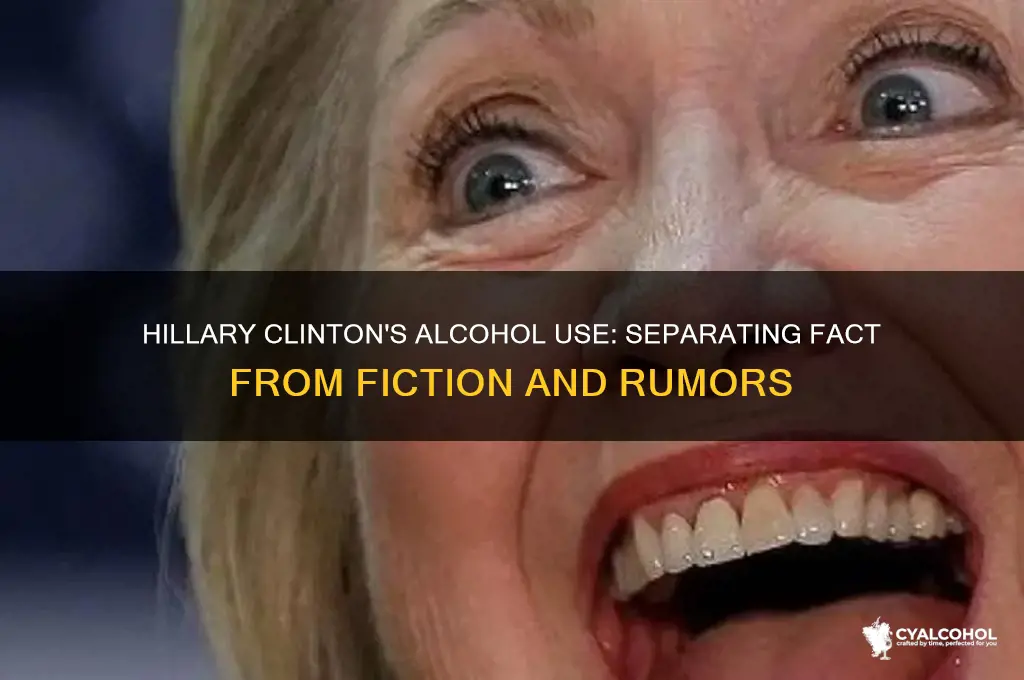does hillary have an alcohol problem