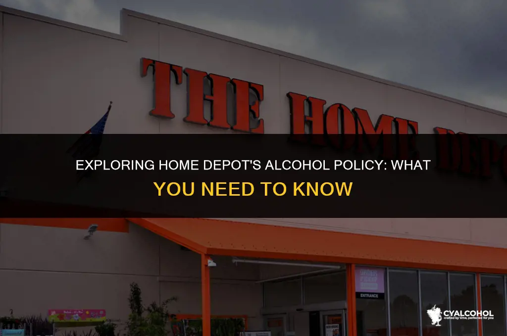 does hime depot have alcohol