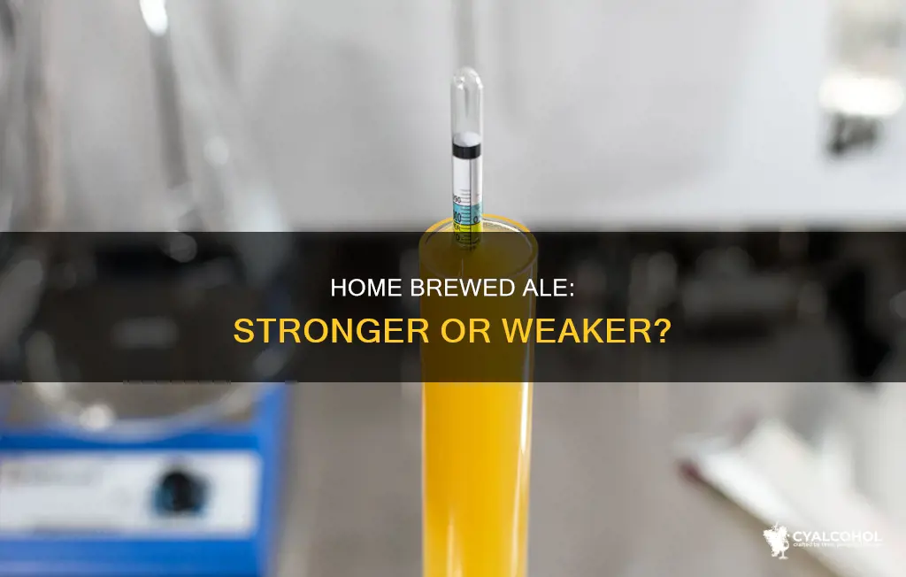 does home brewed ale have more alcohol in it