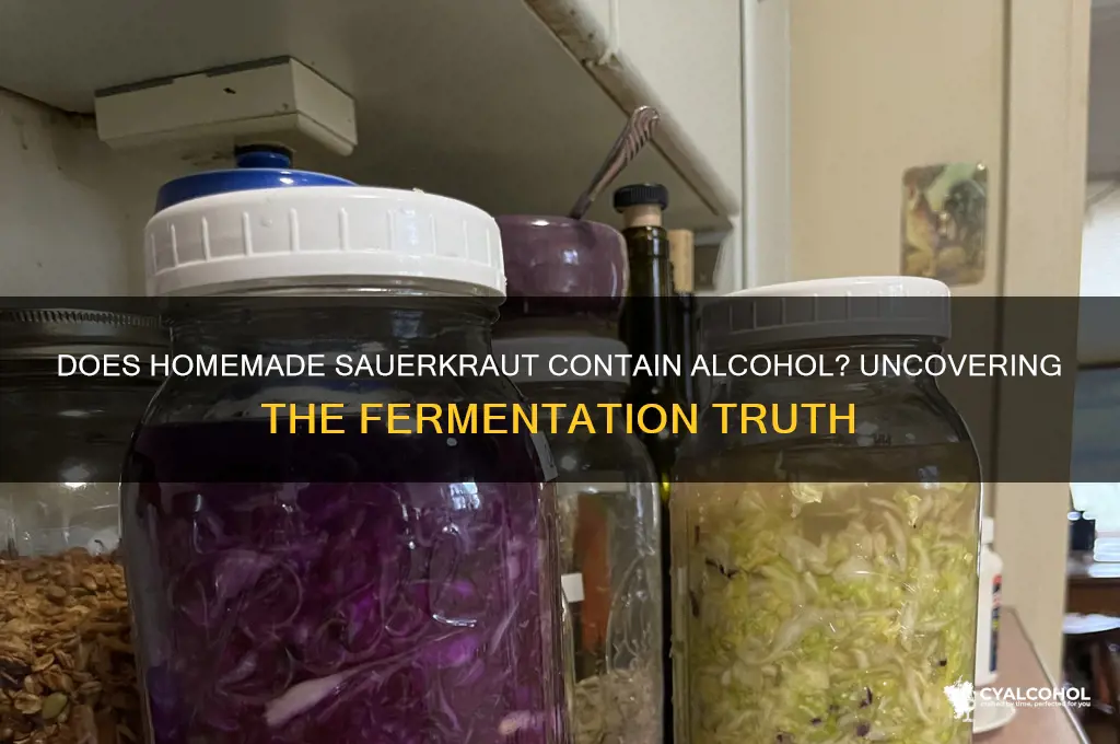 does homemade sauerkraut alcohol
