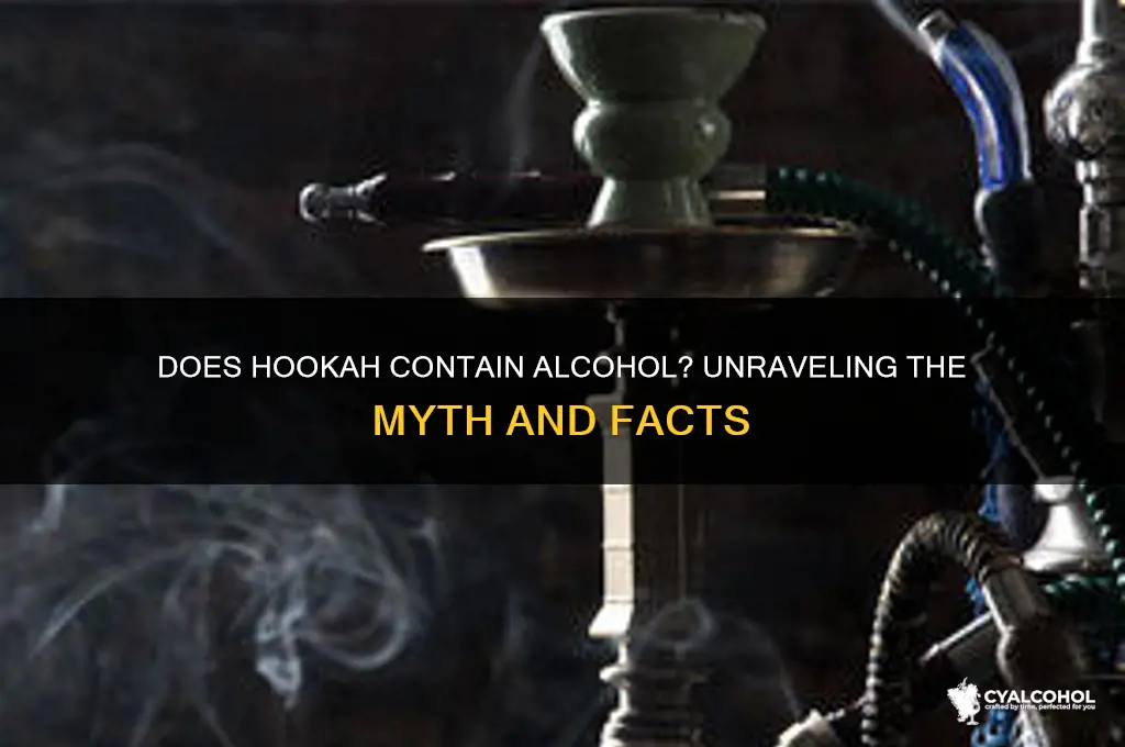 does hookah have alcohol in it