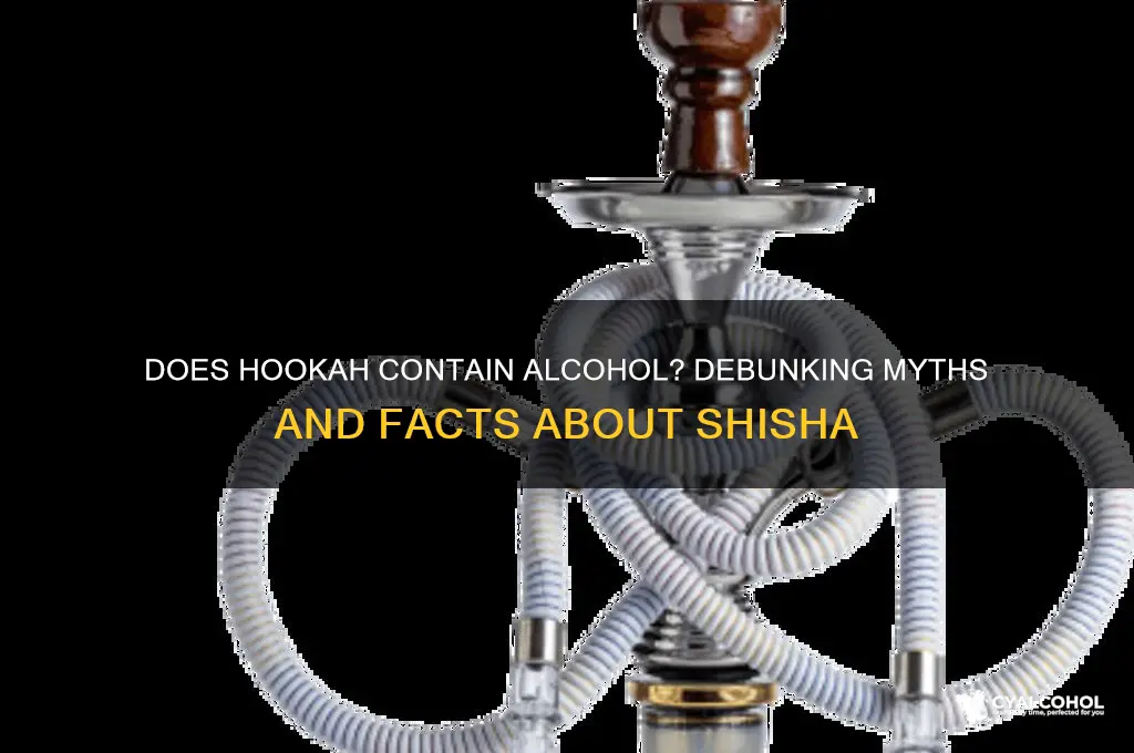 does hookah have alcohol