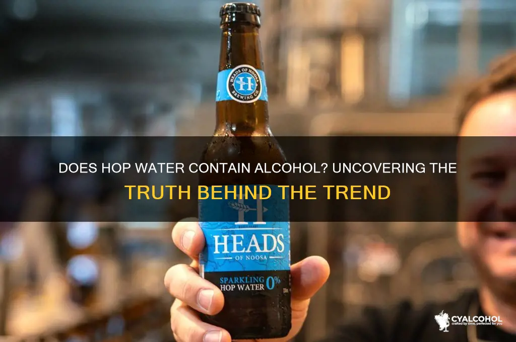 does hop water have alcohol