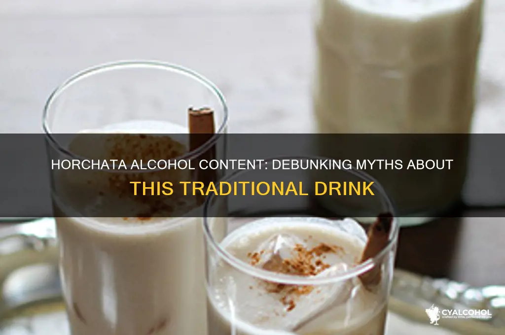 does horchata have alcohol