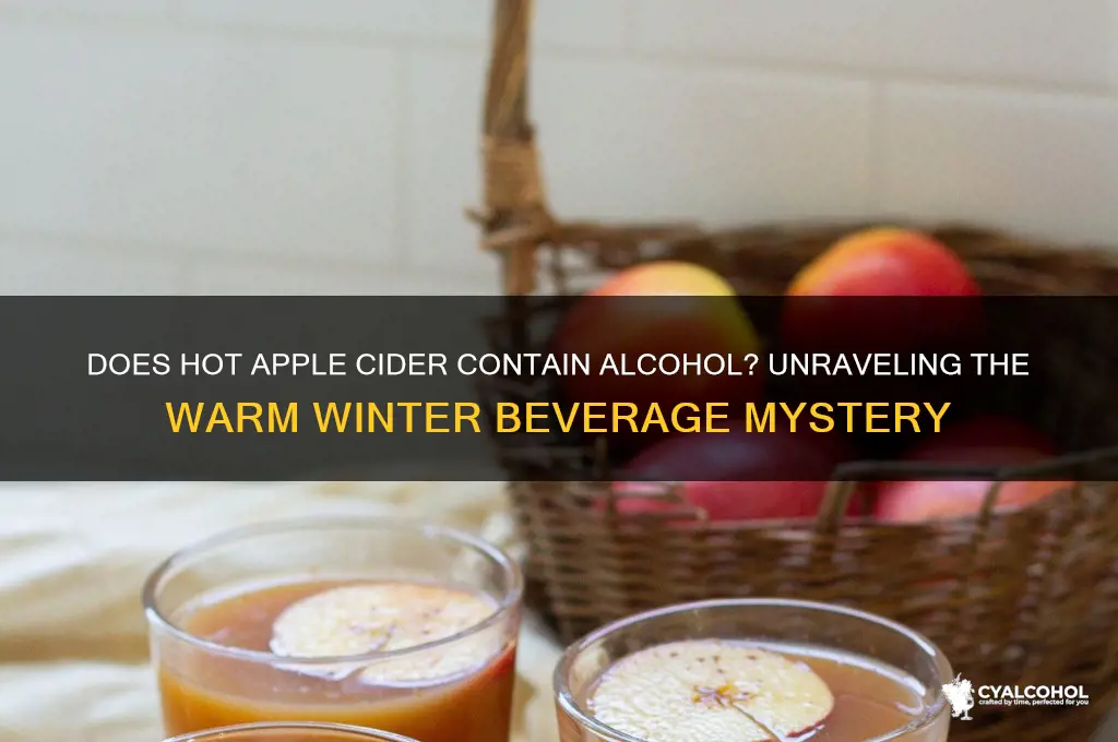 does hot apple cider have alcohol