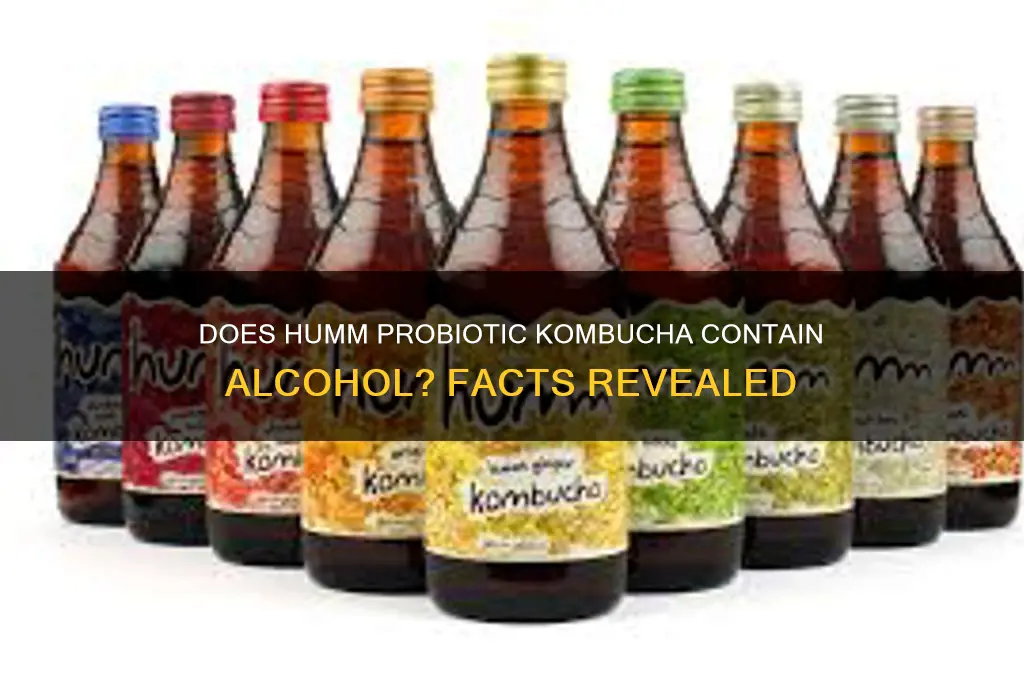 does humm probiotic kombucha have alcohol
