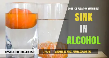 Why Ice Floats in Water but Sinks in Alcohol