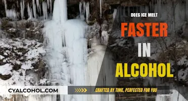 Ice Melting Mystery: Alcohol's Impact on Freezing Point Explained