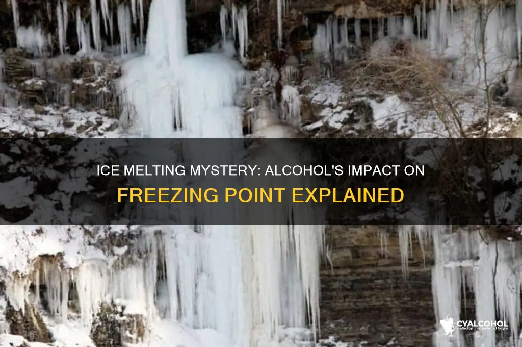 does ice melt faster in alcohol