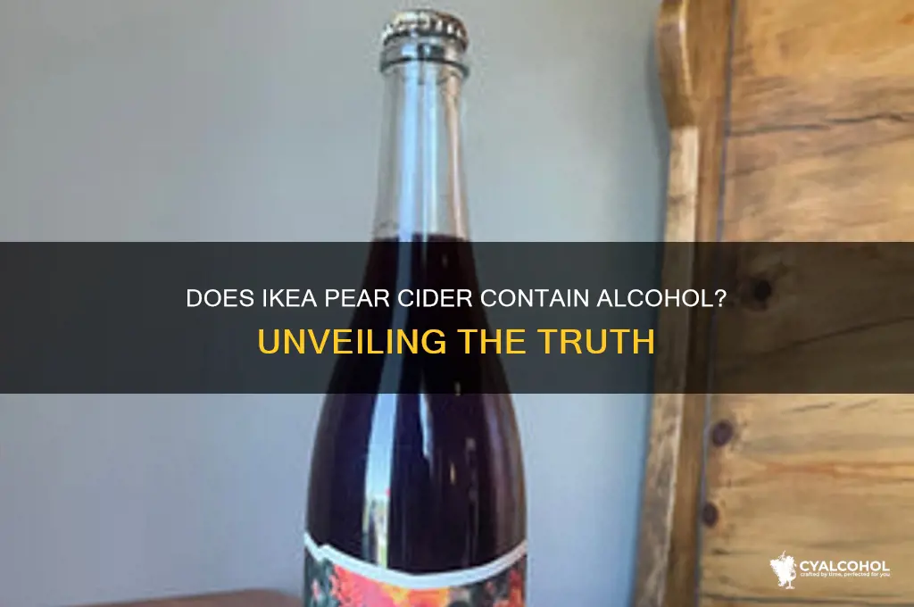 does ikea pear cider have alcohol