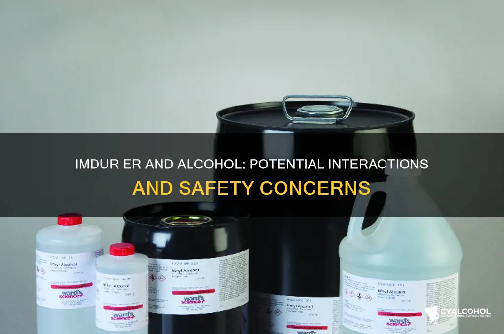 does imdur er interact with alcohol