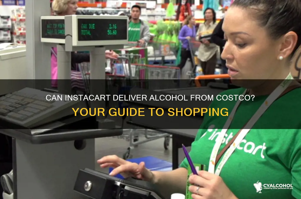 does instacart deliver alcohol from costco