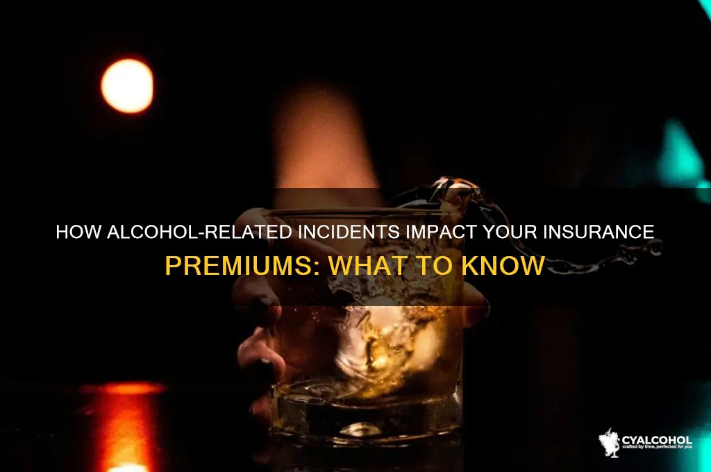 does insurance premium go up alcohol