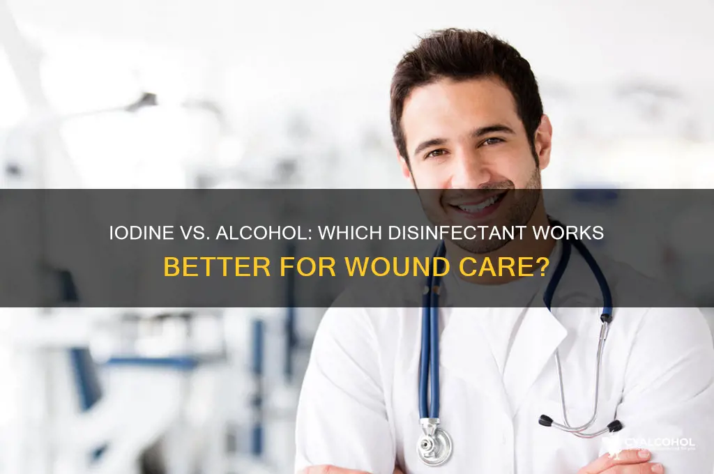 does iodine work better than alcohol