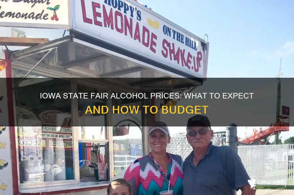 does iowa state fair alcohol prices