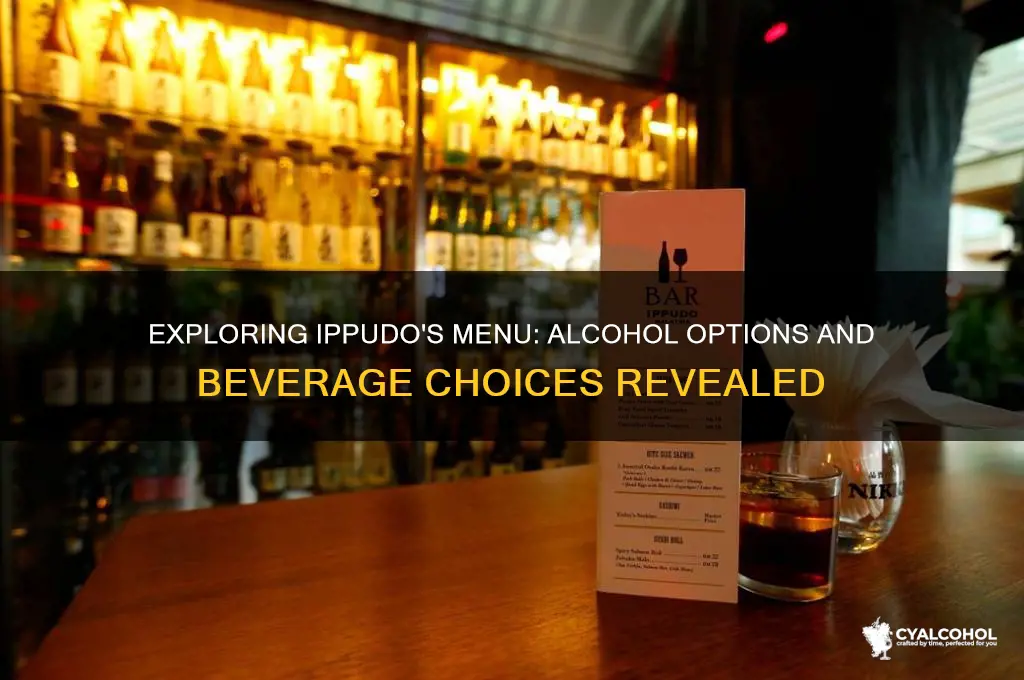 does ippudo have alcohol