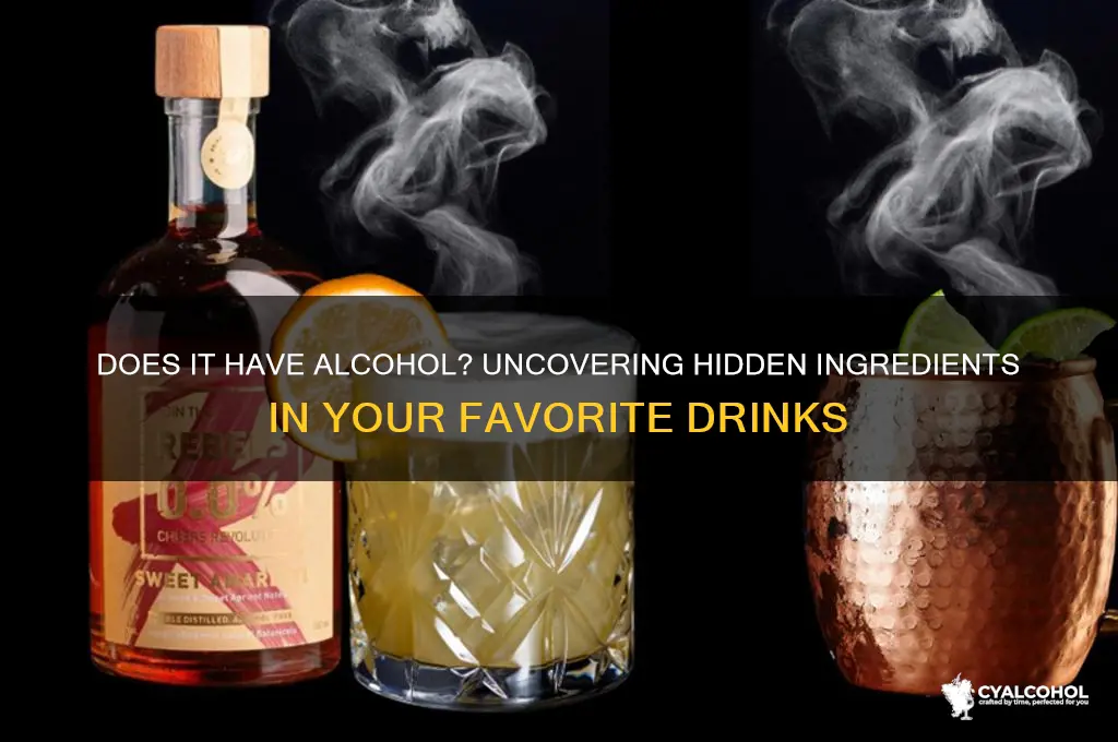 does it have alcohol