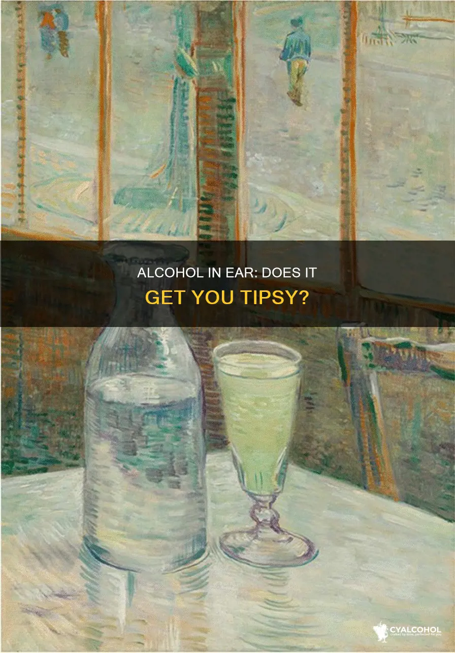 does it hit you pour alcohol in your ear