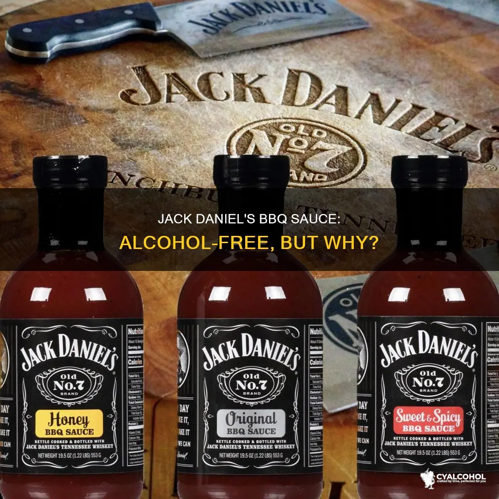 does jack daniels barbecue sauce have alcohol in it