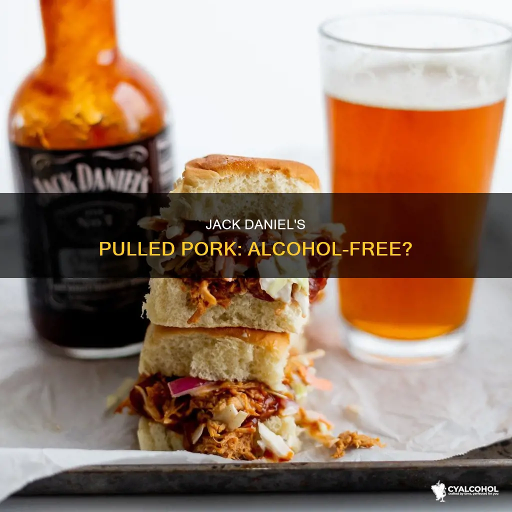 does jack daniels pulled pork have alcohol in it