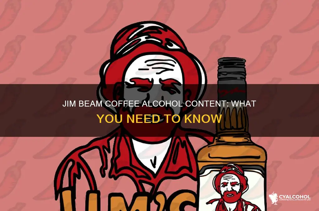 does jim beam coffee have alcohol